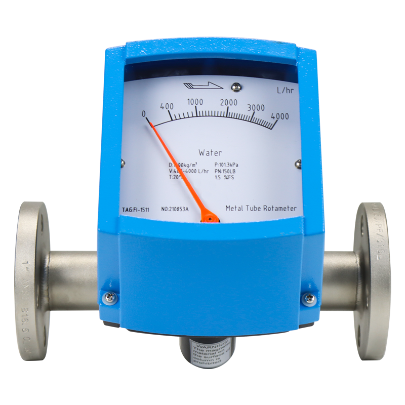 metal-tube-rotameter,2'',horizontal-installation,with-lcd-display